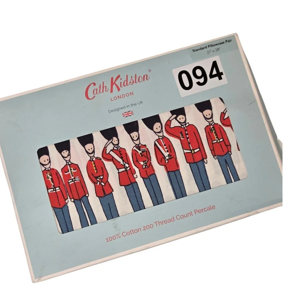 Cath Kidston London Nutcracker Soldier Drummer Boy Pillowcase Set